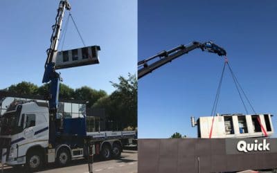 Levage et installation d&rsquo;un groupe froid pour Quick